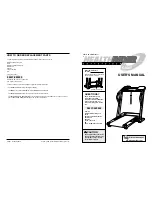 Healthrider HETL09910 User Manual preview