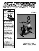 Healthrider HRCR91081 User Manual preview