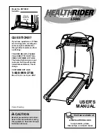 Preview for 1 page of Healthrider HRT99021 User Manual