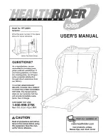 Healthrider HRTL09991 User Manual preview