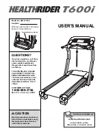 Preview for 1 page of Healthrider HRTL11940 User Manual