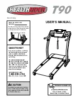 Preview for 1 page of Healthrider HRTL13910 User Manual