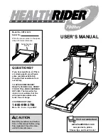 Preview for 1 page of Healthrider HRTL14912 User Manual