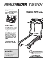 Preview for 1 page of Healthrider HRTL16940 User Manual