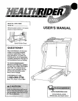 Healthrider HRTL16990 User Manual preview