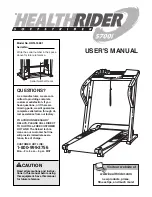 Preview for 1 page of Healthrider HRTL16991 User Manual