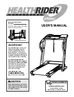 Preview for 1 page of Healthrider HRTL19900 User Manual