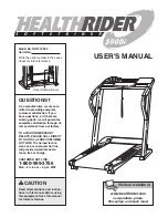 Preview for 1 page of Healthrider HRTL19990 User Manual