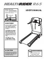 Healthrider HRTL71830 User Manual preview