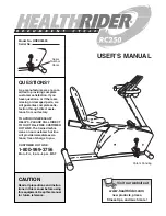 Healthrider Rc250 Manual preview