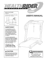 Healthrider S300i User Manual preview