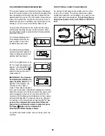 Preview for 20 page of Healthrider SoftStrider 400se User Manual