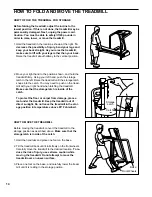 Предварительный просмотр 14 страницы Healthrider SoftStrider 5150 User Manual