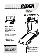 Preview for 1 page of Healthrider SoftStrider 900hrc User Manual