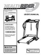 Healthrider SoftStrider HCTL05910 User Manual preview