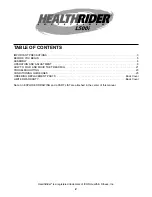 Preview for 2 page of Healthrider SoftStrider HRT99020 User Manual