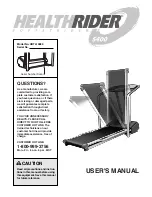 Healthrider SoftStrider HRTL10980 User Manual preview