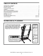 Preview for 2 page of Healthrider Softstrider HRTL59215.0 User Manual