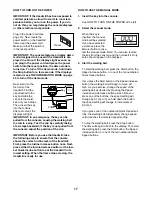 Preview for 17 page of Healthrider Softstrider HRTL59215.0 User Manual