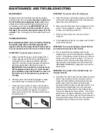 Preview for 22 page of Healthrider Softstrider HRTL59215.0 User Manual