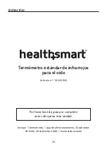 Предварительный просмотр 24 страницы HealthSmart 18-220-000 Instruction Manual