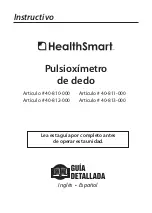 Предварительный просмотр 13 страницы HealthSmart 40-810-000 Manual Book