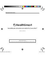 Предварительный просмотр 9 страницы HealthSmart Cosmo Mist 40-686-000 Instruction Manual