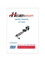 Healthstream HS 1050R Owner'S Manual preview