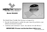 Preview for 1 page of HealthTeam Paraffin Heat System PA2293 Manual