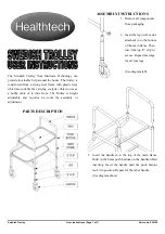 Preview for 1 page of HEALTHTECH Swedish Trolley Assembly Instructions