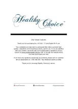 Предварительный просмотр 15 страницы Healthy Choice AF1300 Manual