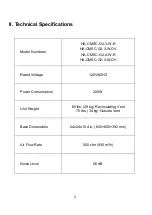 Preview for 4 page of HealthyAir HA-CMSC-G2-3-W-OV Owner'S Manual