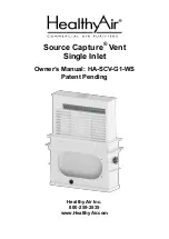 Preview for 1 page of HealthyAir Source Capture HA-SCV-G1-WS Owner'S Manual