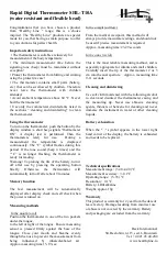 Preview for 2 page of HealthyLine SHL-T10A Quick Start Manual