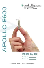 Hearing Help Express Apollo-E600 User Manual preview