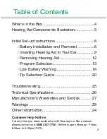 Preview for 3 page of Hearing in a Box HB-100 User Manual