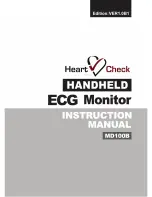 HeartCheck MD100B Instruction Manual предпросмотр