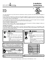 Hearth and Home Technologies GFK21B Installation Instructions preview