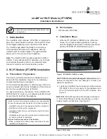 Preview for 1 page of Hearth and Home Technologies IntelliFire IFT-WFM Installation Instructions