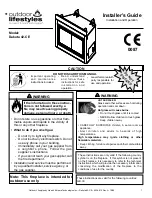 Hearth and Home Technologies outdoor lifestyles Dakota 42-CE Installer'S Manual preview