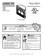 Preview for 1 page of Hearth and Home Technologies QV32E (120V) Owner'S Manual