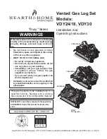 Preview for 1 page of Hearth & Home 321999 Installation And Operating Instructions Manual