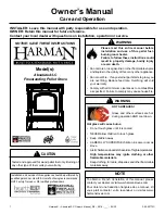 Hearth & Home HARMAN Absolute43-C Owner'S Manual preview