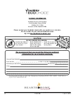 Preview for 24 page of Hearth & Home Heatilator Eco Choice PS50-C Installation Manual