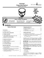 Hearth & Home PVV-SLP Installation Instructions Manual preview