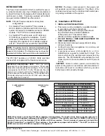 Preview for 2 page of Hearth & Home PVV-SLP Installation Instructions Manual