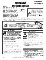 Hearth & Home SBS-IPI-18LP Installation Instructions Manual preview