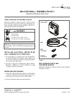 Hearth & Home WH-STAT Installation And Operation Instructions предпросмотр