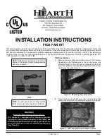 Hearth Technologies FK23 Installation Instructions Manual предпросмотр