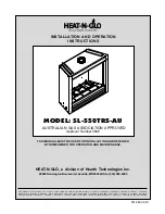 Hearth Technologies Heat-N-Glo SL-550TRS-AU Installation And Operation Instructions Manual предпросмотр